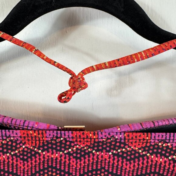 La Blanca Multicolor Metallic Zigzag Bandeau Tankini Top – Size 10 - Picture 7 of 9